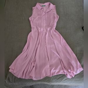 Pink Chiffon Dress - Womens Size M